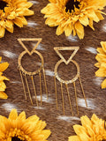 Retro Fringe Gold Colombian Handmade 24k plated Earrings