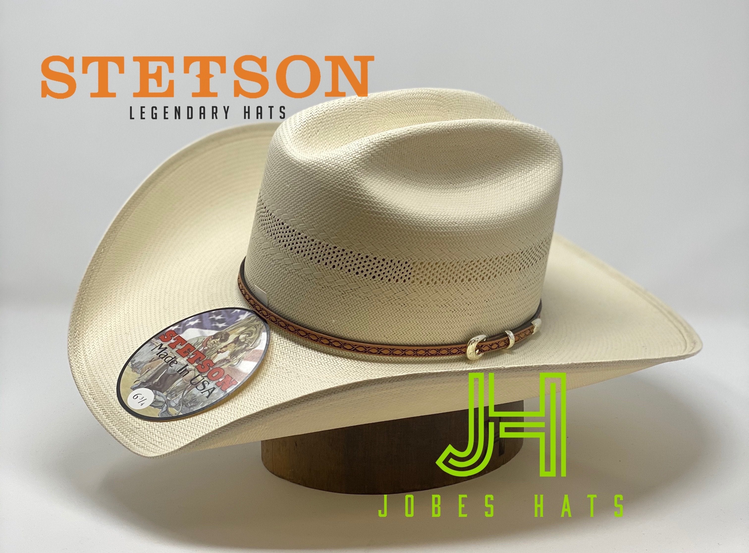 Stetson Straw 100X “Griffin” 4”1/4 brim (preshaped) - Jobes Hats