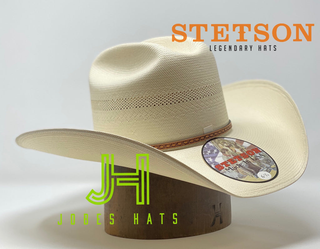 Stetson Straw 100X “Griffin” 4”1/4 brim (preshaped) - Jobes Hats