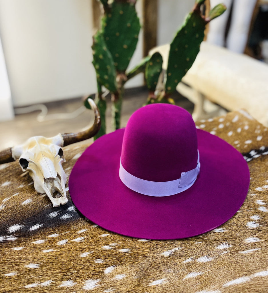 Tacchino “Barney" Purple Fashion Hat - Jobes Hats