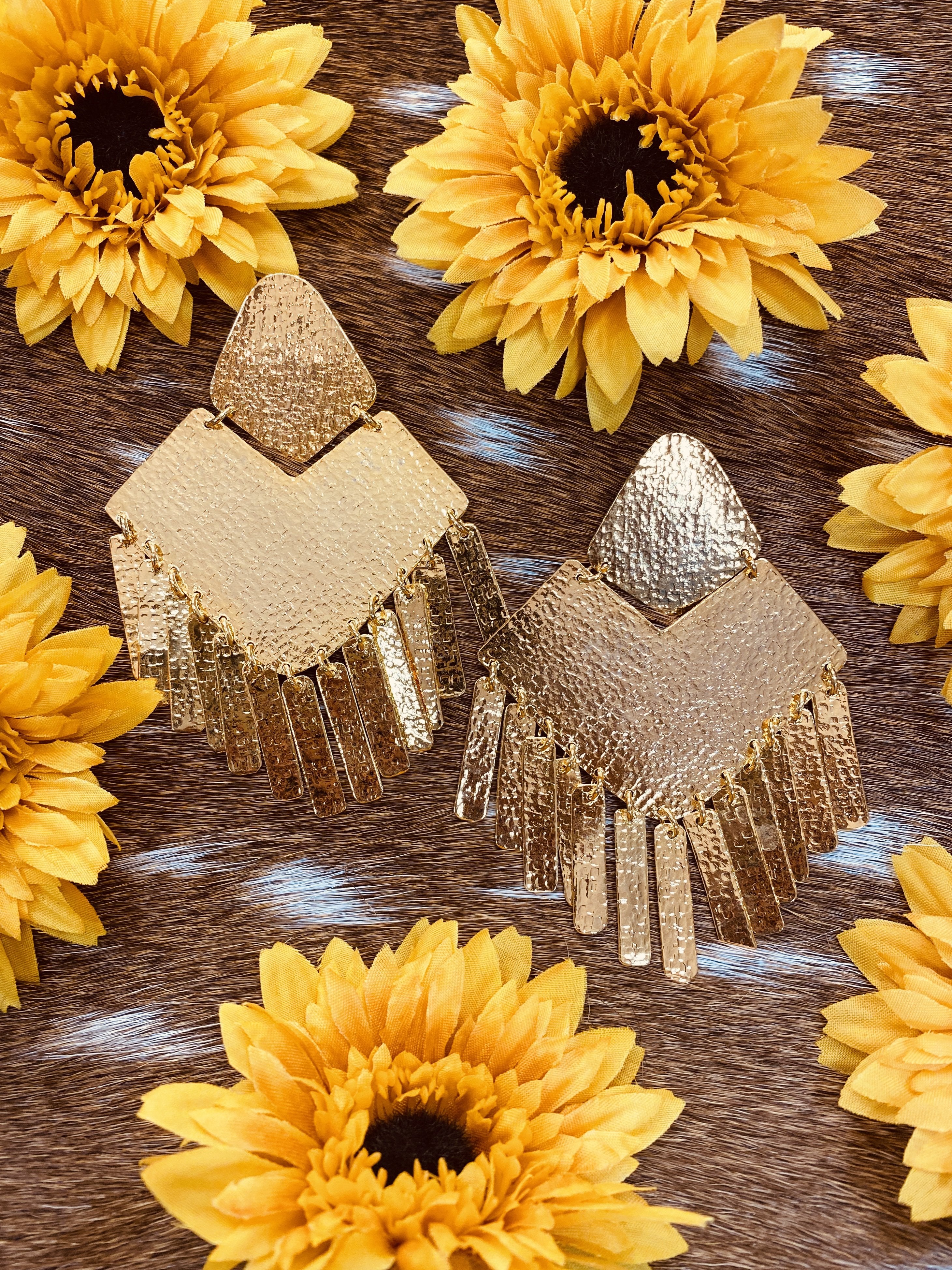 Tracy Tassel Colombian Handmade 24k plated Earrings - Jobes Hats